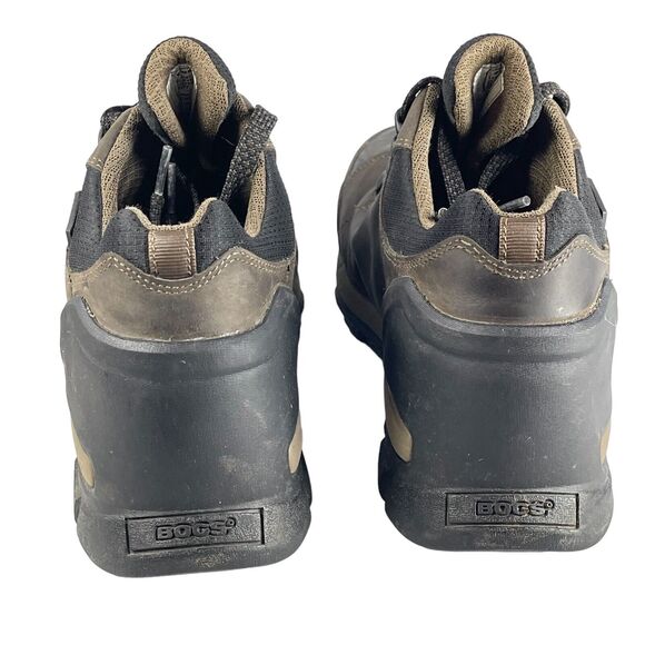 BOGS Mens Foundation Low 72235CT-200 Waterproof Work Boots Brown Leather SIZE 10 - Picture 4 of 12